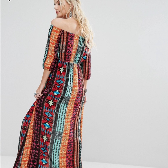 Tribal Print Maxi Dress - Picture 2 of 4
